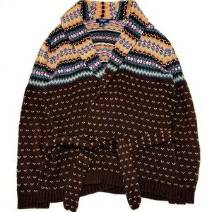 Vintage 90’s CHAPS Western Belted Sweater by Ralph Lauren Chaps Women’s size XL